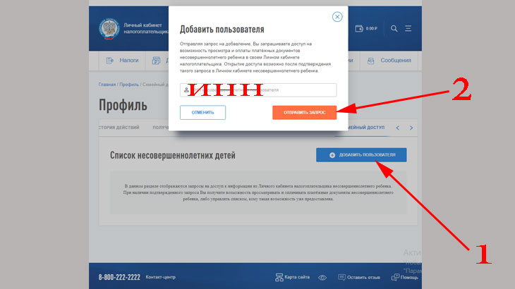 Добавить пользователя в lkip2 nalog ru личный кабинет.